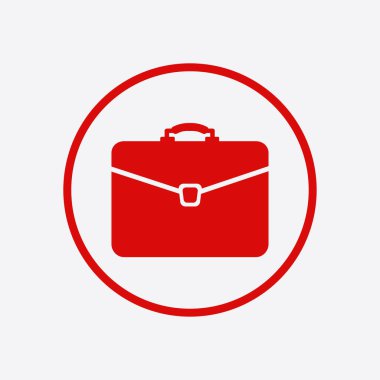 Evrak çantası ikonu, vektör illüstrasyonu. düz tasarım biçimi 