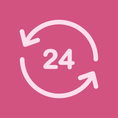 Saat saat etrafında bir gün simgesini açın. Rozet-saat çalışma süresi.