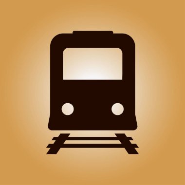 Tren simgesi. Metro sembolü. Tren istasyonu işareti.