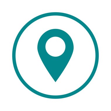 Basit gezinme simgesi, vektör illüstrasyonu