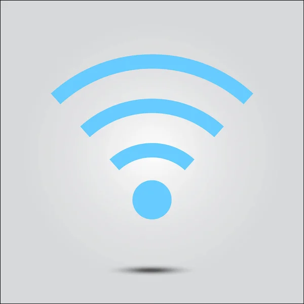 Símbolo Wifi Ícone Rede Sem Fio Vetorial Estilo Design Plano —  Vetores de Stock