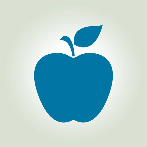 Apple icon.Healthy food concept. Naturopathy symbol.