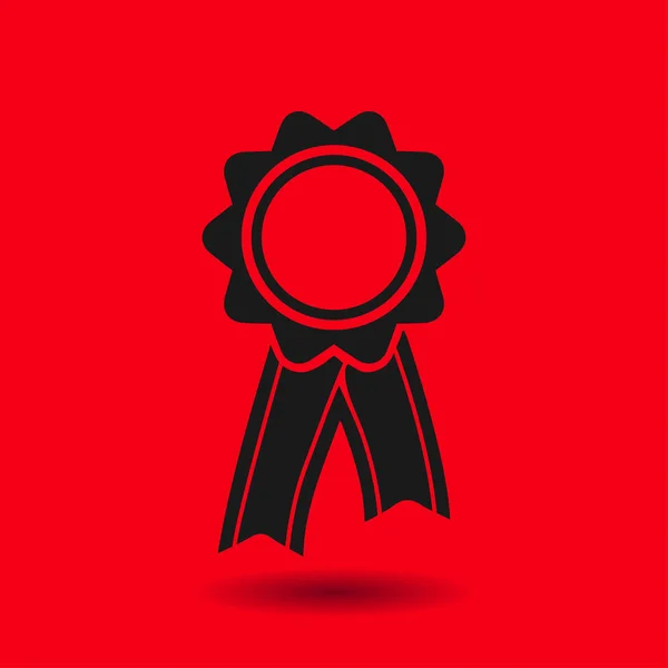 Badge Met Linten Pictogram Award Rozet Met Lint Zeppelin — Stockvector