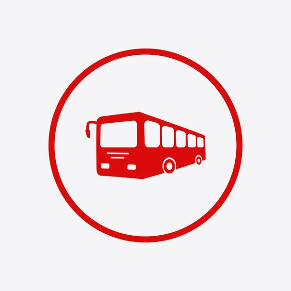 Ícone Sinal Ônibus Ilustração Cor Abstrata — Vetor de Stock