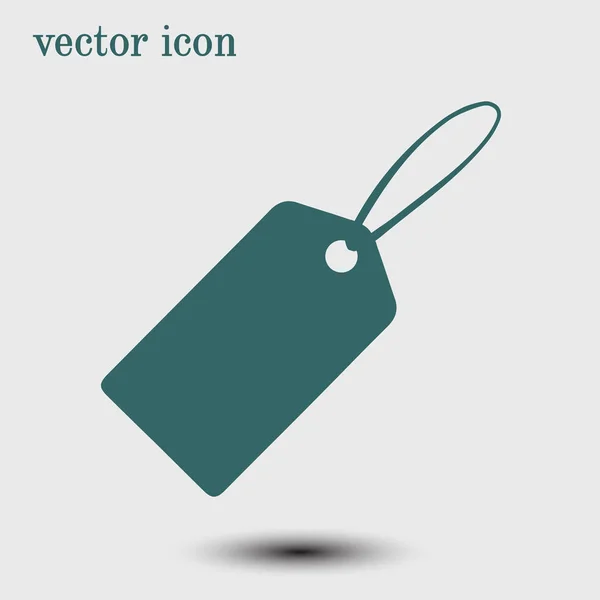 Icône Tags Vente Étiquettes Prix Pourcentage Réduction Style Design Plat — Image vectorielle
