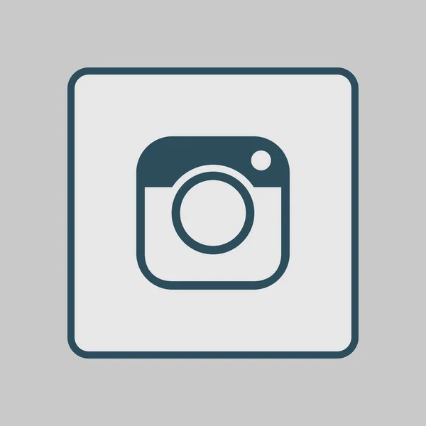 Иконка Фотокамеры Символ Социальных Сетях Хипстерская Камера — стоковый вектор