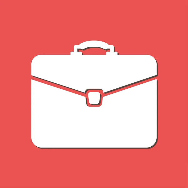 Briefcase Icon Vector Illustration Flat Design Style — Stock Vector