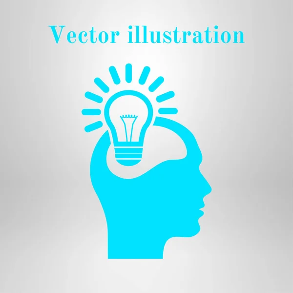 Ideias Criativas Conceito Lâmpada Ícone Ideias — Vetor de Stock