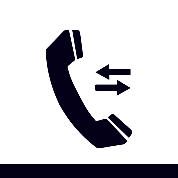 Ikona Telefonu Plochý Design Styl Zpětné Vazby Symbolu — Stockový vektor