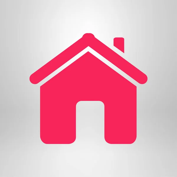 Vector Home Icono Estilo Diseño Plano — Vector de stock