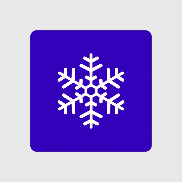Ícone Floco Neve Decoração Ano Novo Todos Para Celebrar Ano — Vetor de Stock