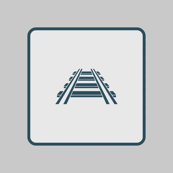 Železniční Ikona Školit Znamení Sledování Cesty Symbol — Stockový vektor