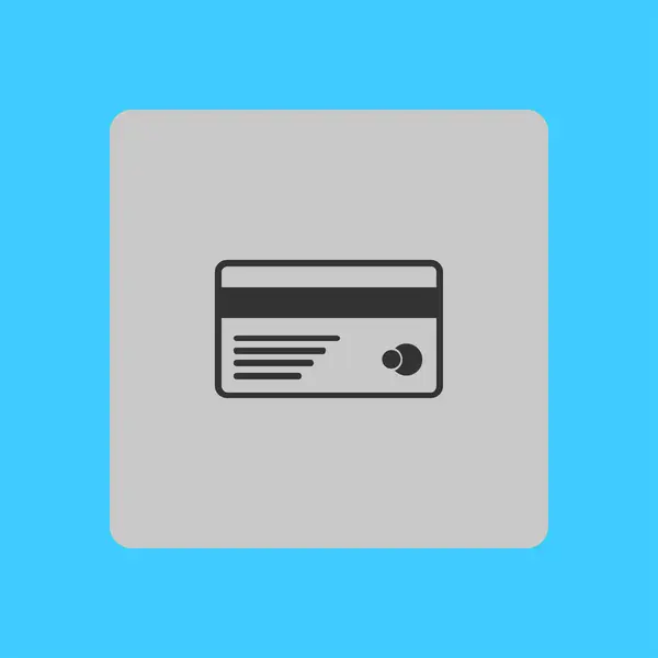 Vektorové Ikony Kreditní Karty Plochý Design Styl — Stockový vektor