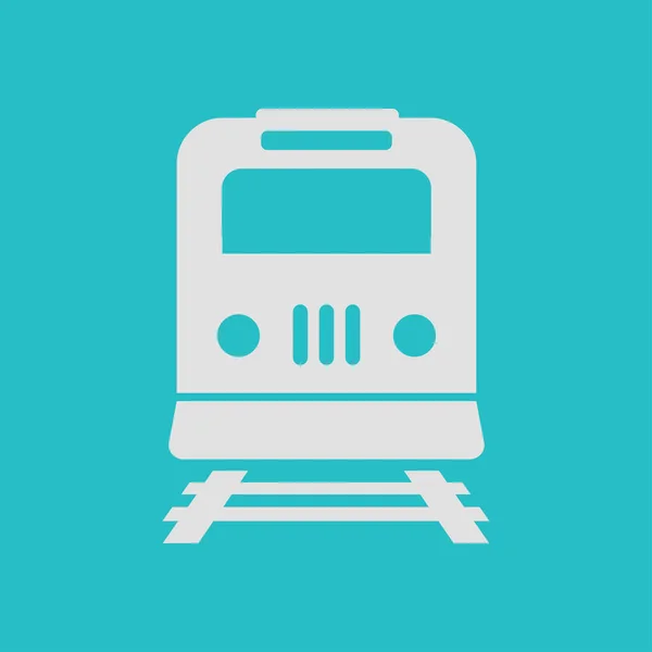 Ikona Vlak Metra Symbol Železniční Stanice Znamení — Stockový vektor
