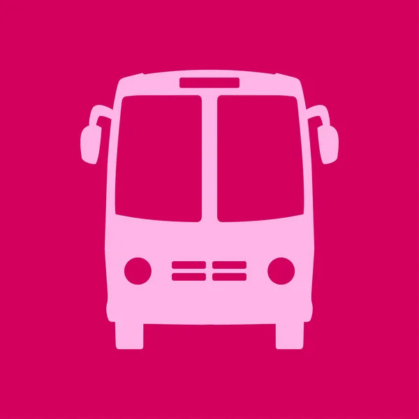 Bus Icon Schoolbus Symbol International Tourist Traffic Comfortable Vehicles — Stock Vector