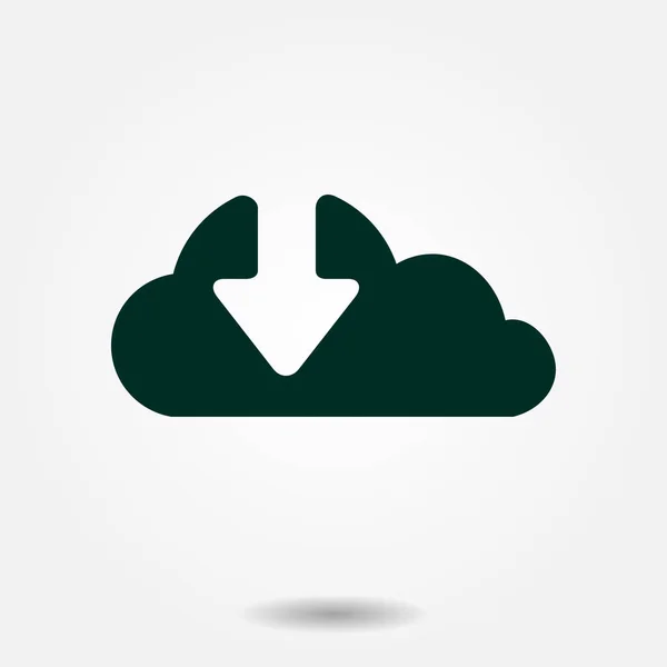 Herunterladen Vom Cloud Symbol Upload Taste Lastsymbol — Stockvektor