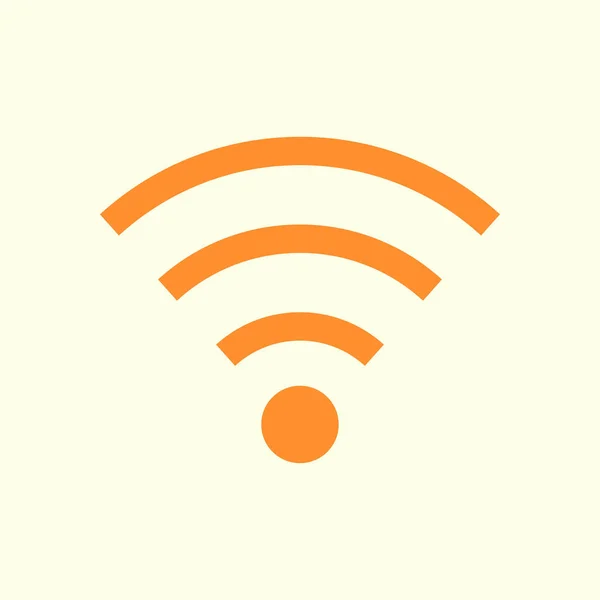 Wifi Symbol Vektorsymbol Für Drahtlose Netzwerke Flacher Designstil — Stockvektor