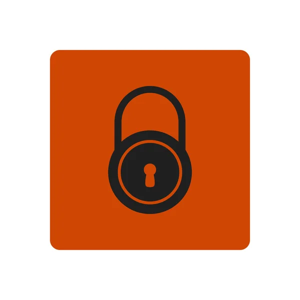 Lock Icon Flat Design Style Access User — Stock Vector