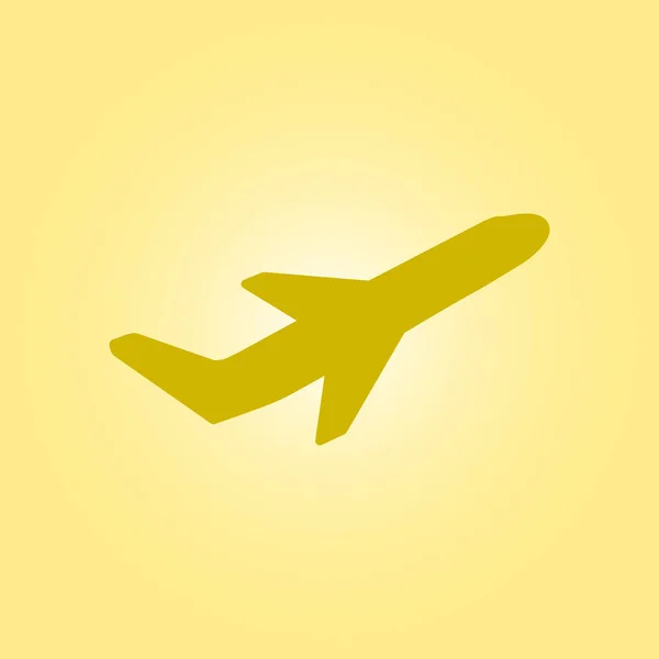 Samolot Lot Bilety Air Mucha Podróż Startu Sylwetka Elementu Symbol — Wektor stockowy