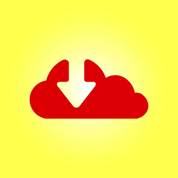 Descărcați Pictograma Cloud Încarcă Butonul Simbolul Încărcare — Vector de stoc