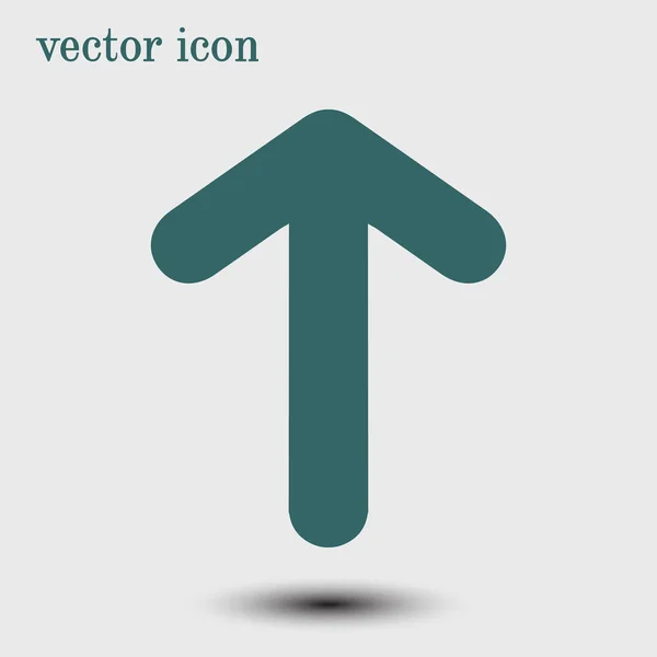 Icono Flecha Dirección Del Puntero Para Navegación Terrestre — Vector de stock