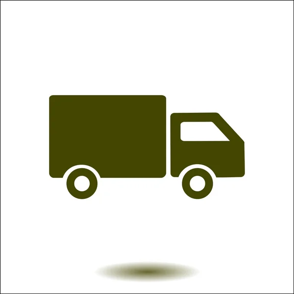 Delivery Truck Sign Icon Cargo Van Symbol Shipments Free Delivery — Stock Vector