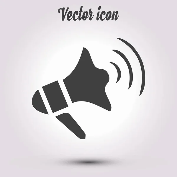 Megáfono Pronto Icono Símbolo Del Altavoz Noticias Anuncios Urgentes — Vector de stock