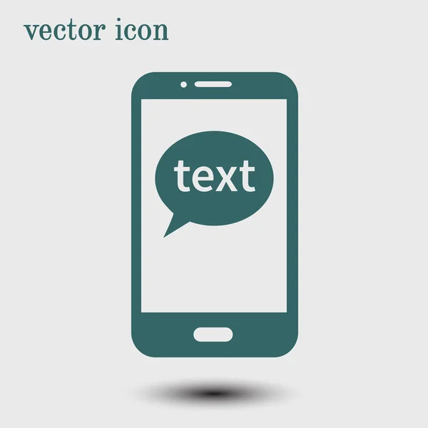 Teléfono Móvil Que Representa Chat Web Diálogo — Vector de stock