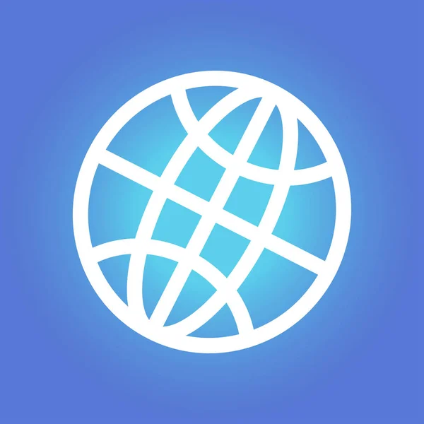 地球のアイコン フラットなデザイン スタイル地球ベクトル アイコン — ストックベクタ