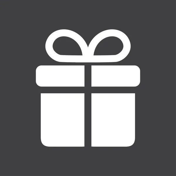 Geschenk Box Pictogram Dit Moment Een Persoonlijke Aanbieding Geschenkverpakking — Stockvector