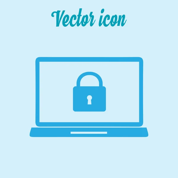 Иконка Концепции Безопасности Интернета Идентификация Защита — стоковый вектор