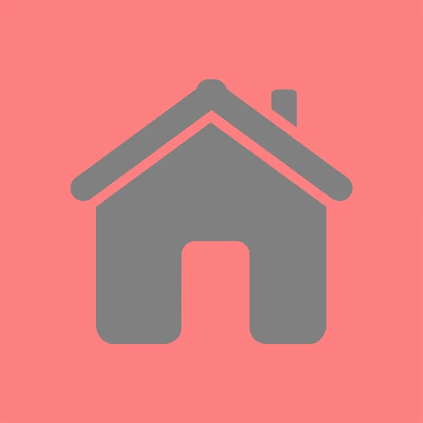 Vector Home Icono Estilo Diseño Plano — Vector de stock