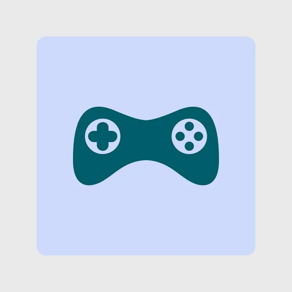 Gamepad Ikonra Vektor Lapos Kivitel Stílus Joypad Szimbólum — Stock Vector