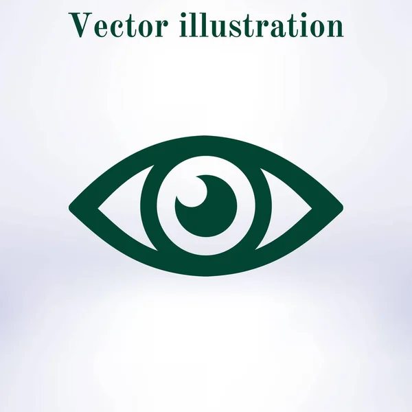 Значок Глаза Система Мониторинга Наблюдения Плоский Дизайн — стоковый вектор