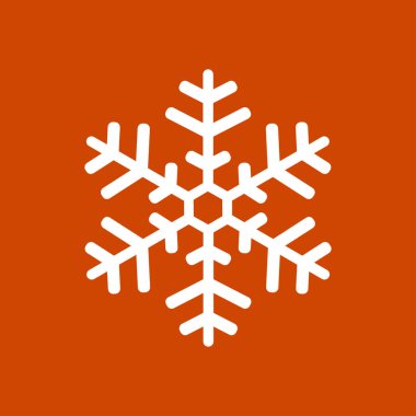 Kar tanesi simgesi. Yılbaşı Dekorasyonu. Tüm Noel ve yeni yıl kutlamak için.