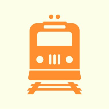 Tren simgesi. Metro sembolü. Tren istasyonu işareti.