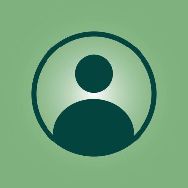 Bağlantı işareti. Kullanıcı işareti simgesi. Kişi sembolü. İnsan avatar. Düz stil. 