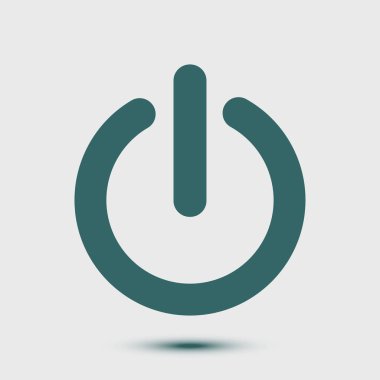 Güç işareti simgesi. Vektör çizim