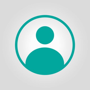 Bağlantı işareti. Kullanıcı işareti simgesi. Kişi sembolü. İnsan avatar. Düz stil. 