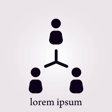 İletişim kavramı, vektör çizim basit simgesi