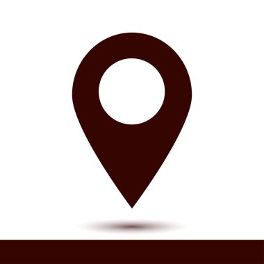 Basit gezinme simgesi, vektör illüstrasyonu