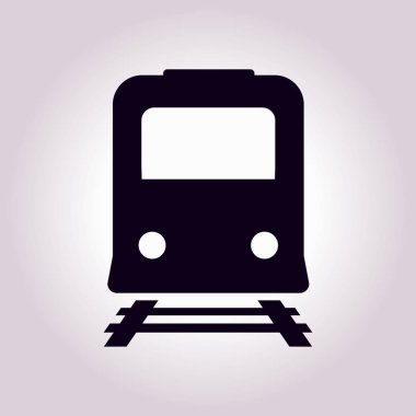 Tren simgesi. Metro sembolü. Tren istasyonu işareti.