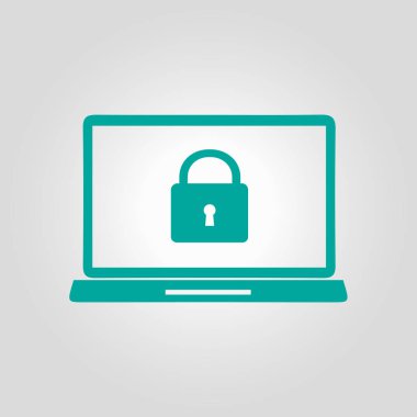 Internet güvenlik kavramı simgesi. Kimlik ve koruma simgesi.