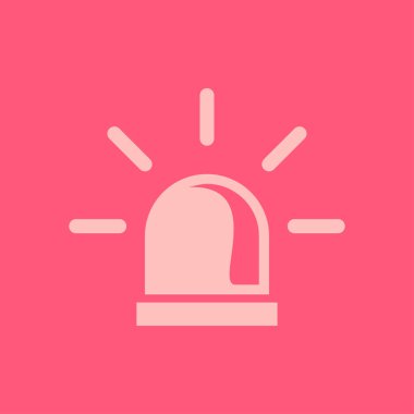 Polis tek simge. Alarm güç düğmesi. Polis seslenmek düğme.