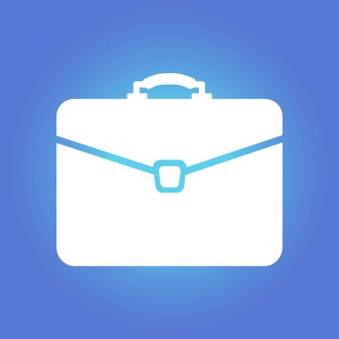 Evrak çantası ikonu, vektör illüstrasyonu. düz tasarım biçimi. 