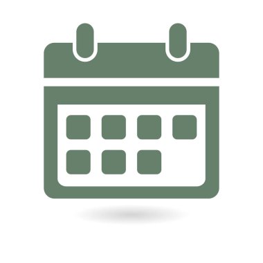 Vektör takvim simgesini. Önemli tarihler işareti. Düz tasarım stili.