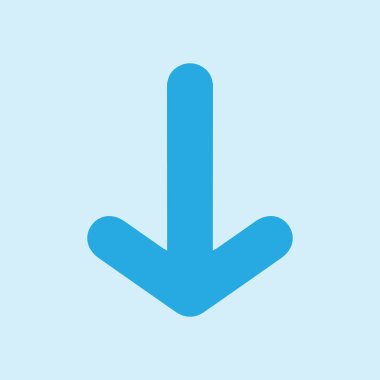 Ok simgesi. Kara navigasyonu için işaretçi yönünü.