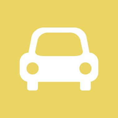 Taşıma simgesi. Araba işareti. Teslimat taşıma sembolü.