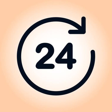 Saat saat etrafında bir gün simgesini açın..