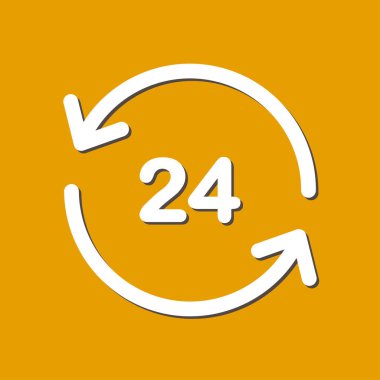 Saat saat etrafında bir gün simgesini açın. Rozet-saat çalışma süresi.